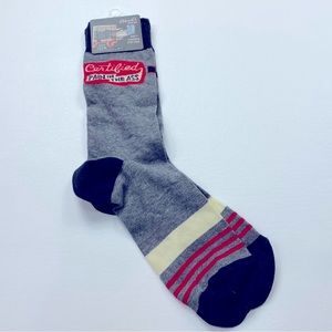 NEW Blue Q Crew Socks “Certified pain in the ass”  Size 7-12